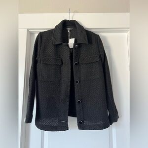 NEXT Women’s Black Boucle Shacket Size 8US